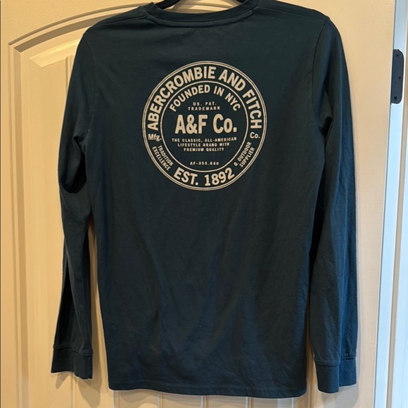 Abercrombie & Fitch Dark Teal Long Sleeve - Picture 2 of 4